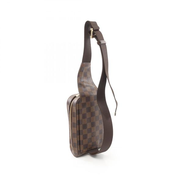 Louis Vuitton Brown Waist Damier Geronimos Ebene Brown Body Canvas Bag - Picture 1 of 7